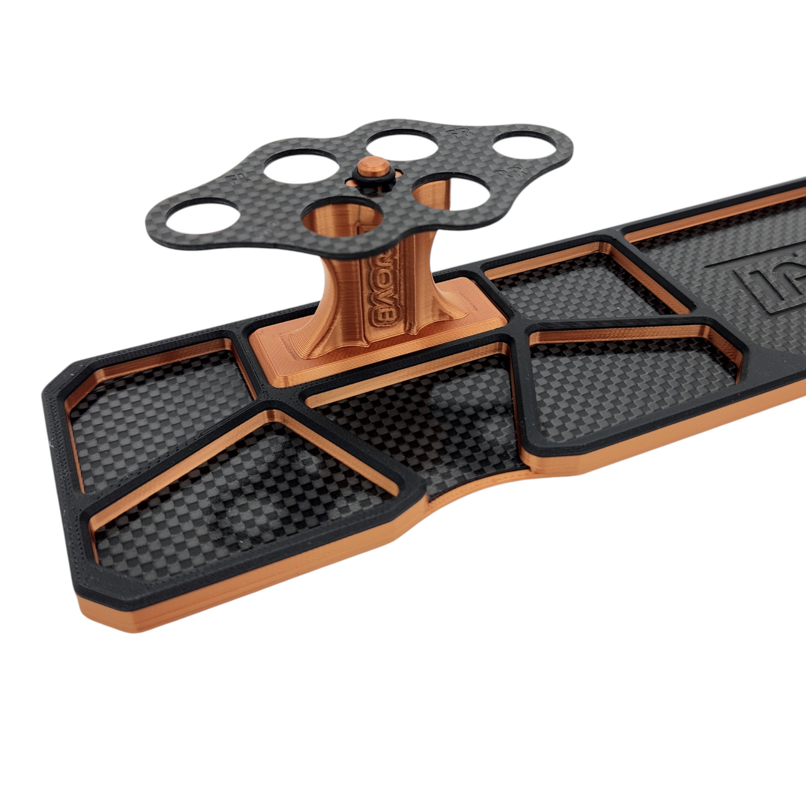 INOV8 3DX Carbon 1/10th Onroad Shock/Diff Rebuild Stand - Bronze