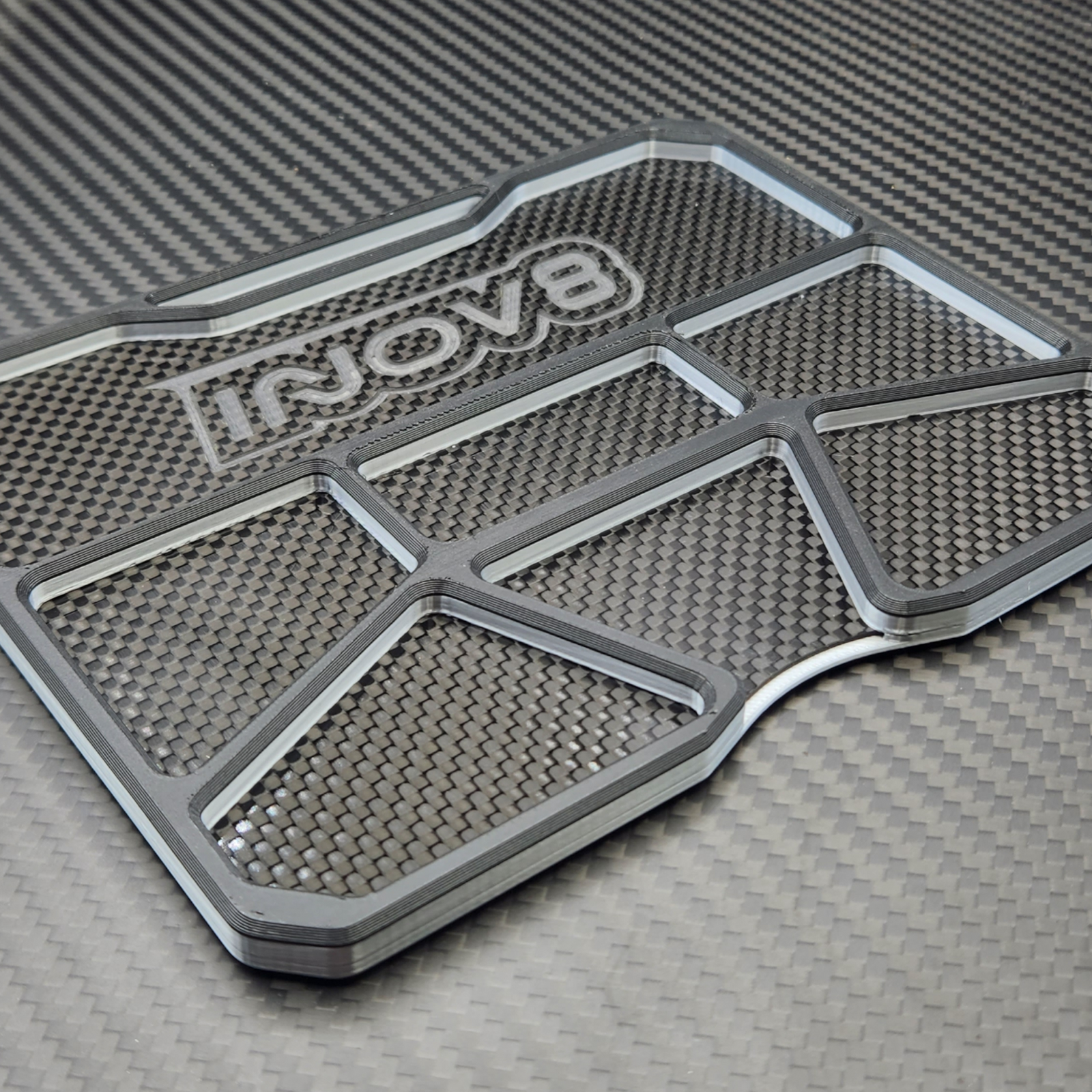 INOV8 3DX Carbon Parts Tray (161x126mm) - Silver