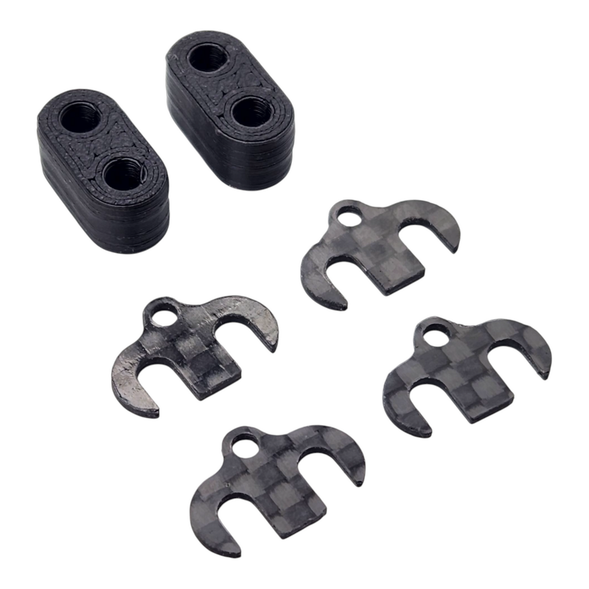 INOV8 3DX Carbon Horizontal Rear Body Post Spacer Set for XRAY X4'26