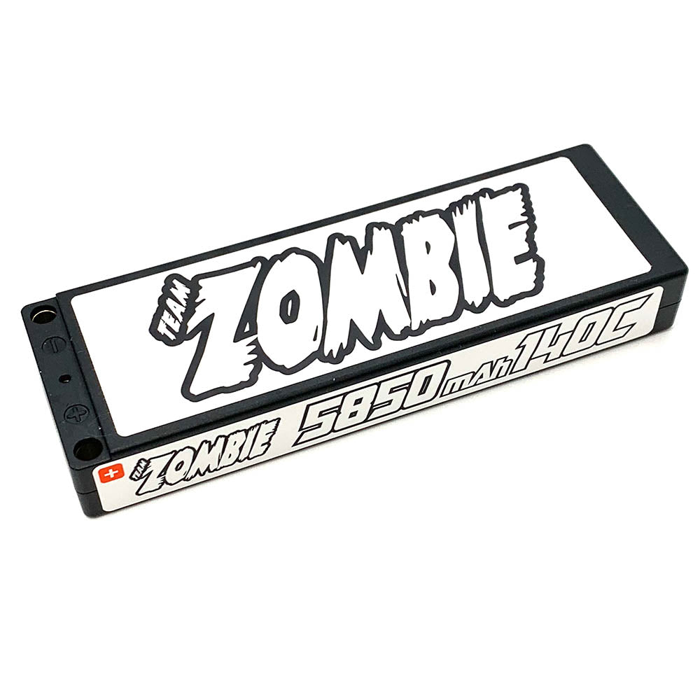 Team Zombie 5850mAh 7.4v 140c PRESSED LCG long pack