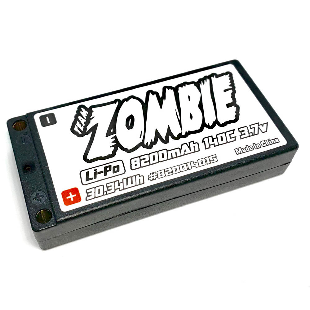 Team Zombie 8200mAh 3.7v 140c fits 1/12 scale pan car
