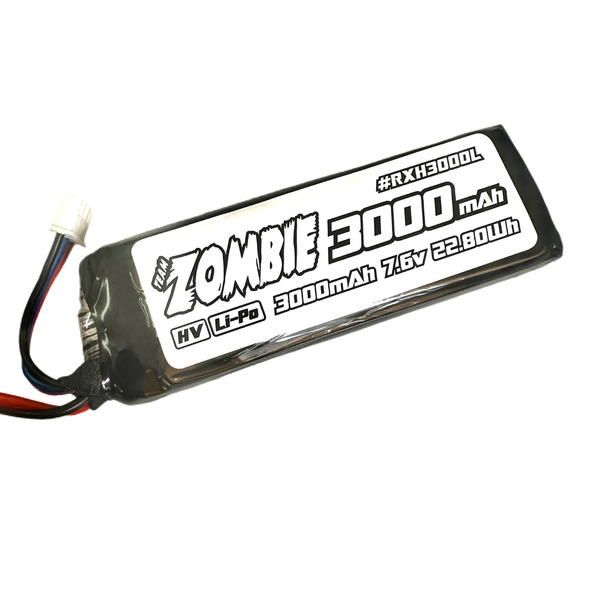 Team Zombie 3000mAh 7.6v HV receiver long pack 200mm wire