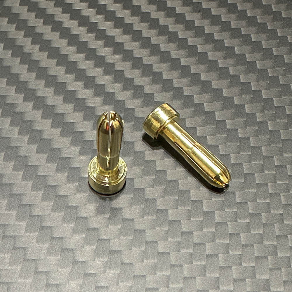 Team Zombie 4MM PLATED MALE TUBE PLUG (2)