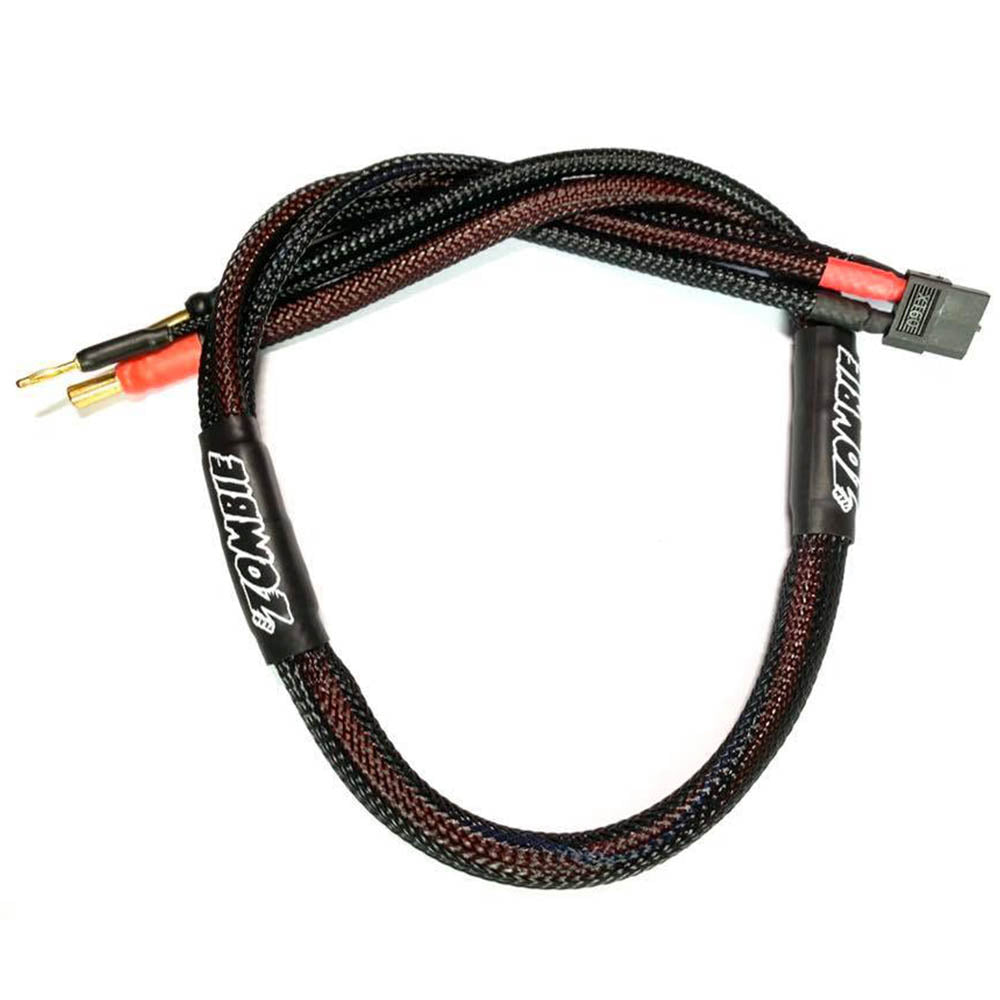 Team Zombie XT60, 5mm tube plug 2s-balance 600mm 12awg charging cable (FULL BLACK)