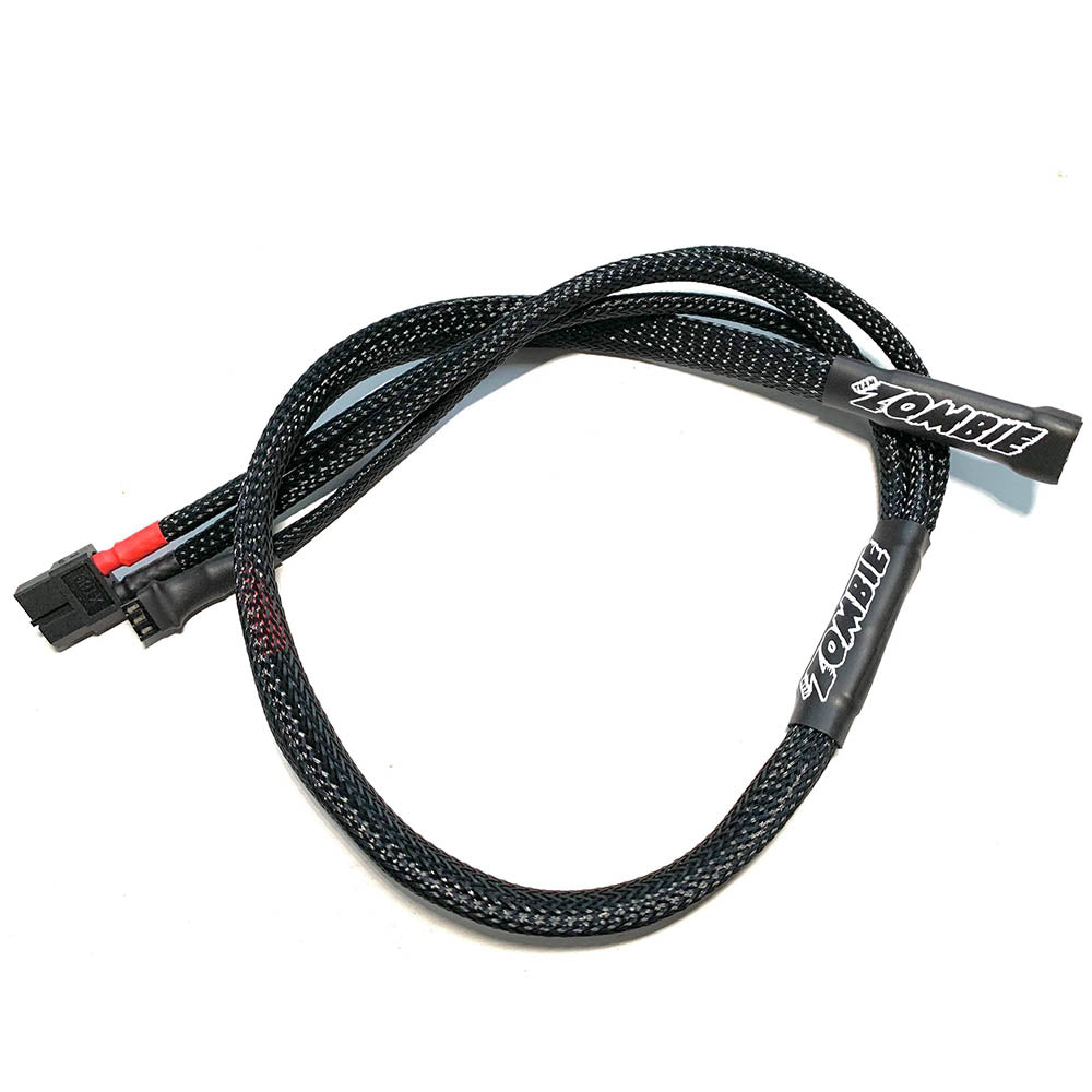 Team Zombie XT60 plug 2s-balance plug 600mm 14awg charging cable (FULL BLACK) fits RX pack