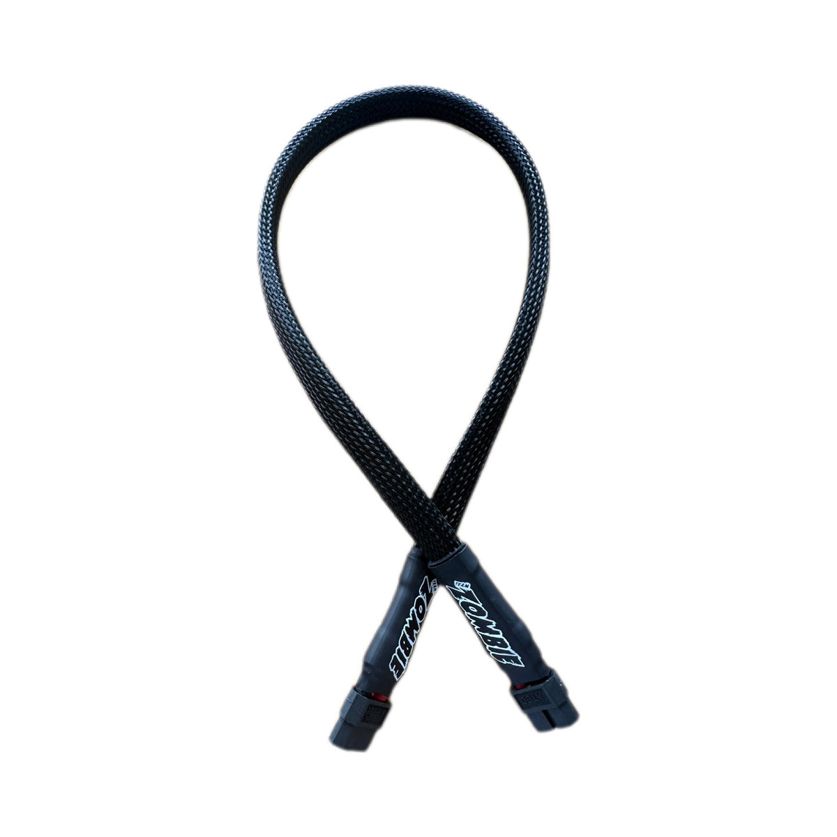 Team Zombie XT60, XT60 500mm 10awg power supply cable half wrap (FULL BLACK)