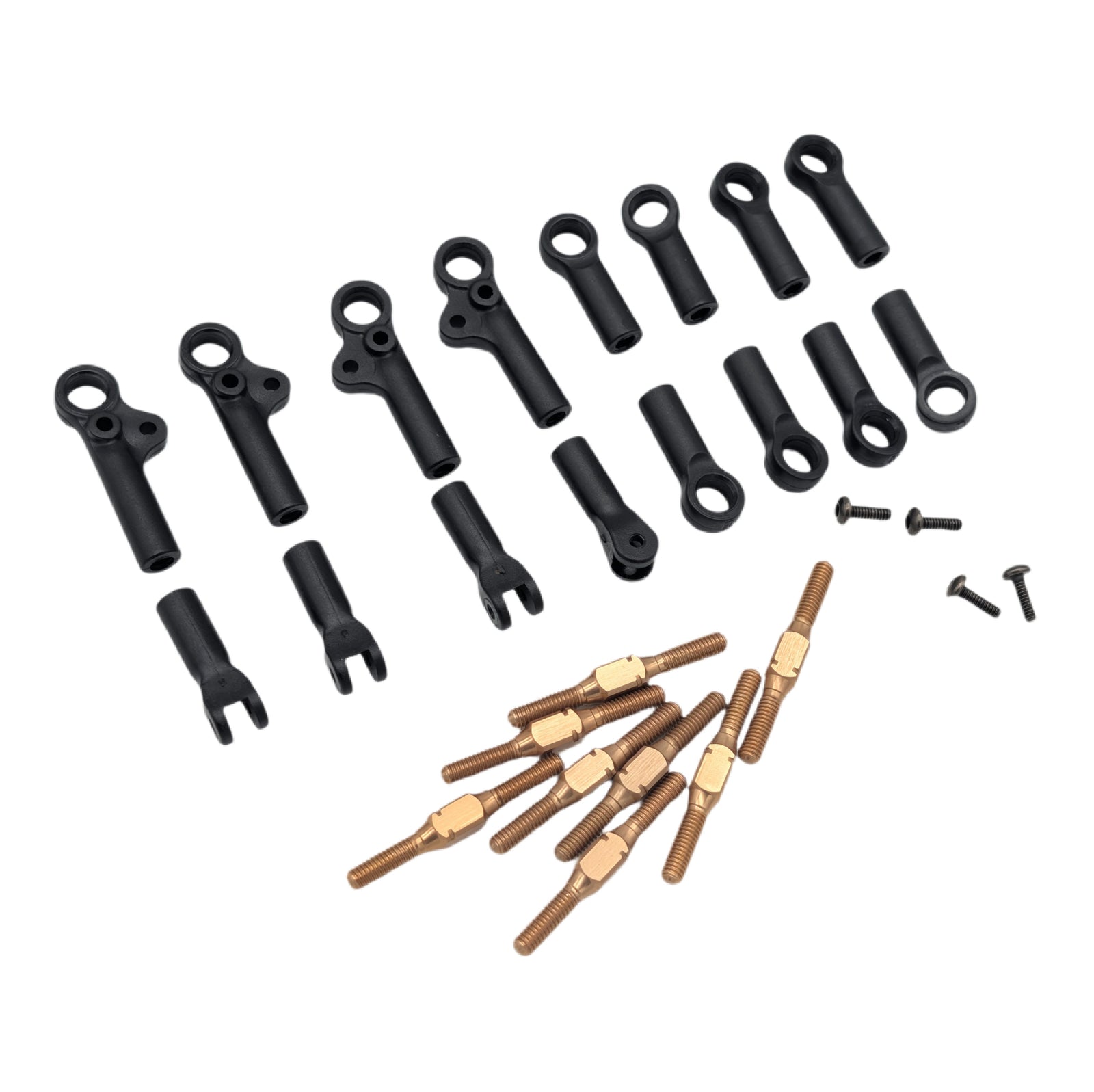 RC MAKER 10021 - 4.8mm Turnbuckle Upper Arm Set (Bronze Aluminium)