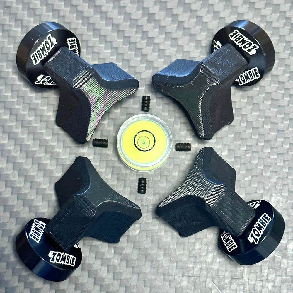 Team Zombie Set up board leveling kit for Xray 10mm light weight setup board As seen in TITC (Copy)