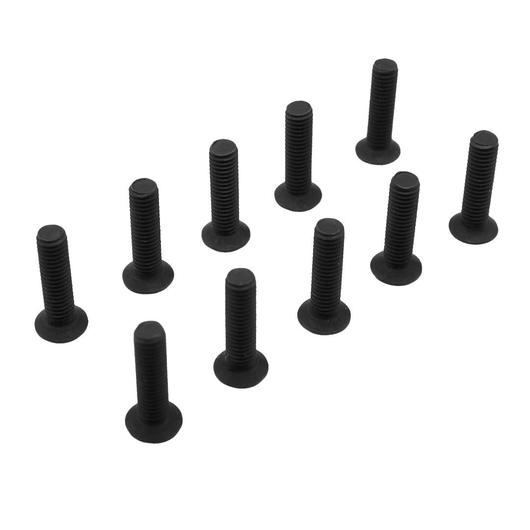 110 Degree 12.9 Grade Steel Countersink Screws M3 10pcs fits Spring Steel Chassis 1.2mm Alloy 1.5mm thickness