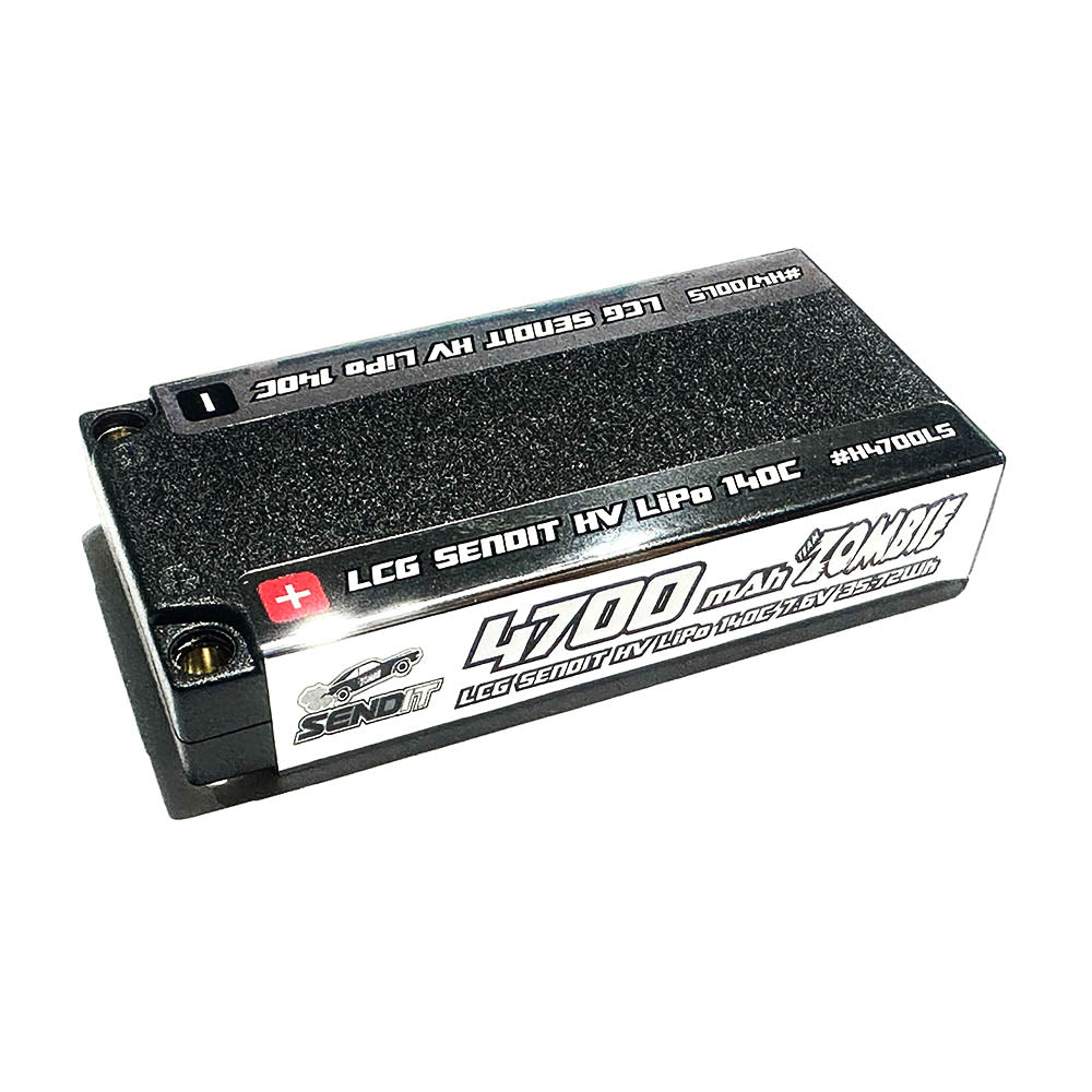 Team Zombie SENDIT 4700mAh 7.6v HV 140c LCG shortie EFRA, BRCA APPROVED