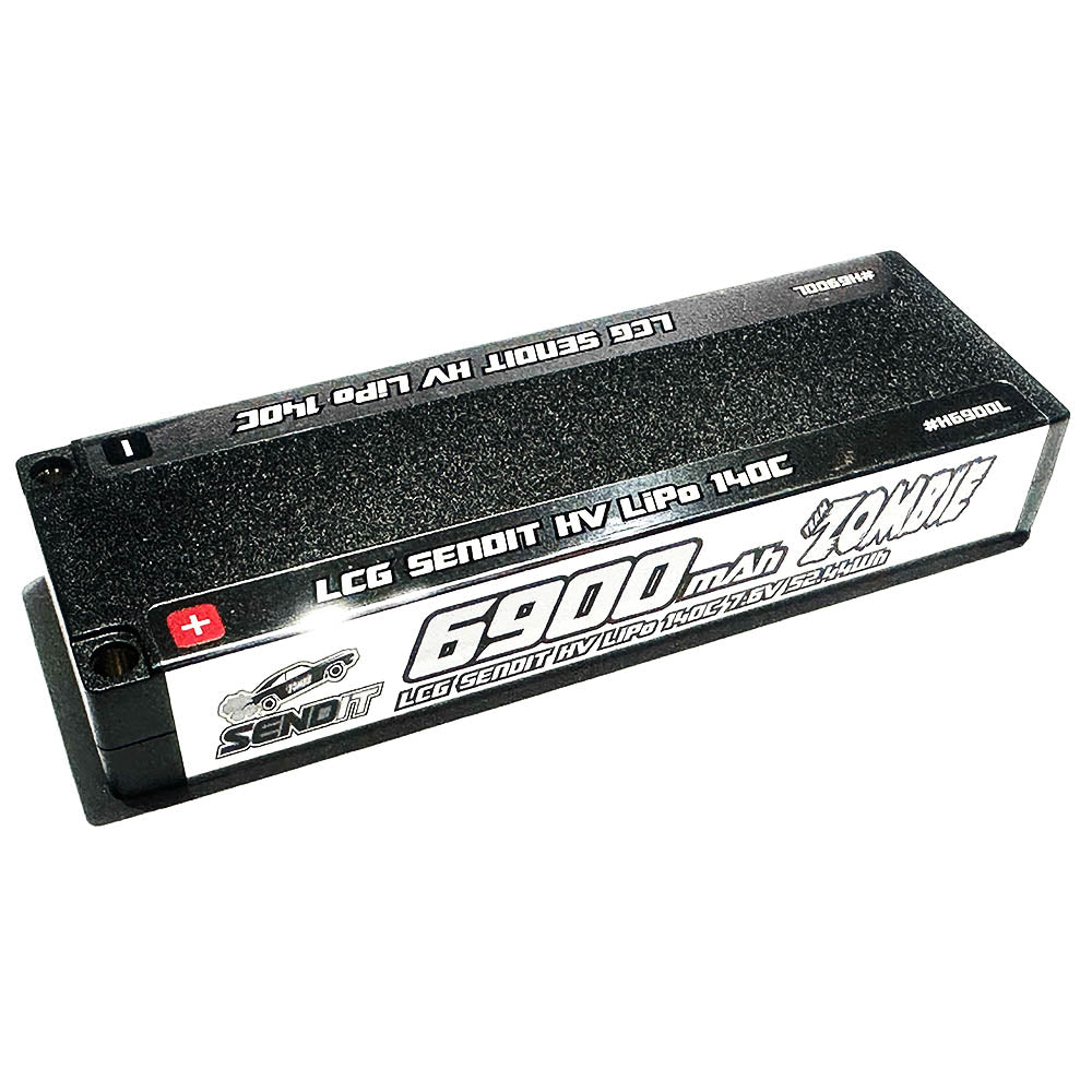 Team Zombie SENDIT 6900mAh 7.6v HV 140c LCG EFRA, BRCA APPROVED