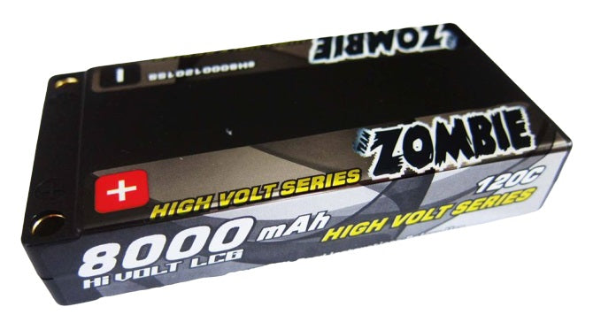 Team Zombie 8000mAh 3.8v HV 120c 1 cell shortie EFRA, BRCA ROAR approved