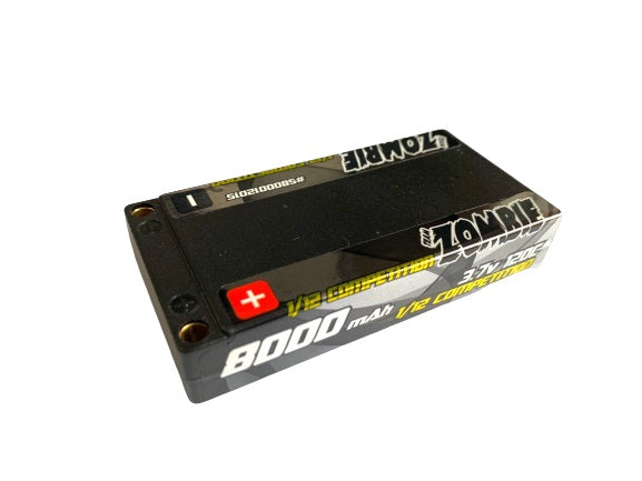 Team Zombie 8000mAh 3.7v 120c 1 cell shortie EFRA, BRCA approved