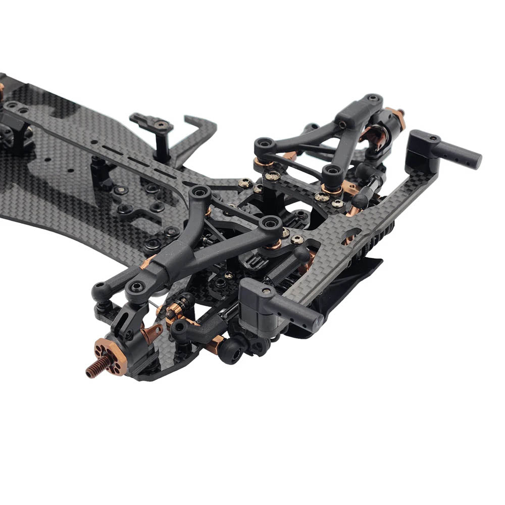 SP1-F 1/10th EP Onroad FWD Car Kit - Carbon (reinforced all 4 bulkheads)